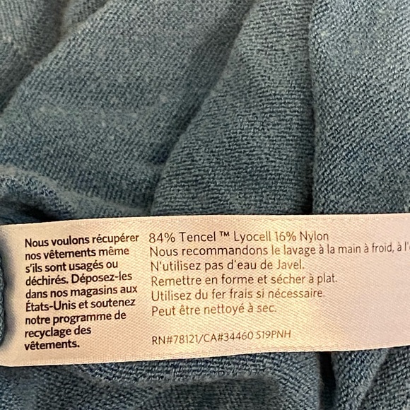 VGUC Eileen Fisher Tencel Stretch Elbow Length Tee - Picture 5 of 5